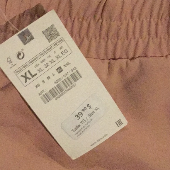 NWT Zara pink jogger contrasting white stripe - Picture 4 of 6